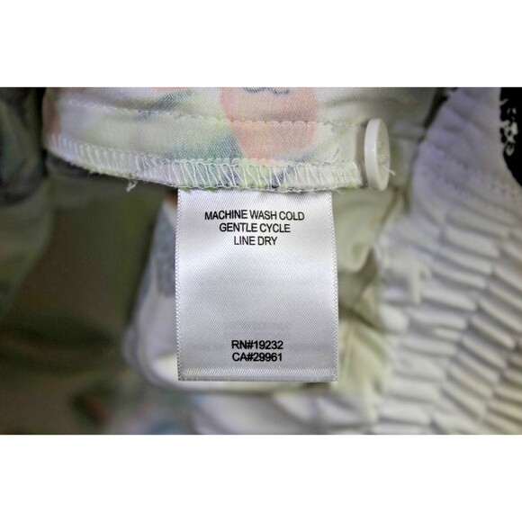 Alfred Dunner Womans Unlined Jacket Buttons Bright Floral Print on White Size 20 - Picture 7 of 8